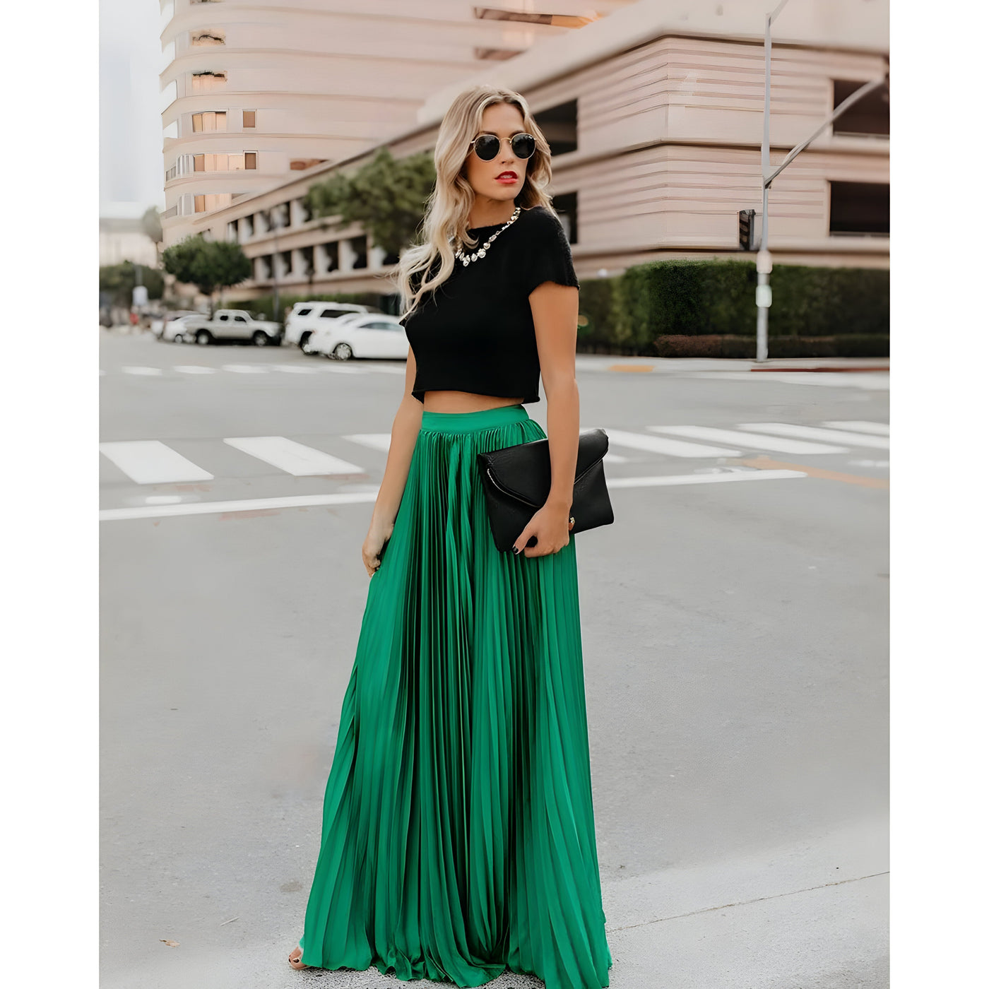 Viviana |  Damenmode Lässiger langer Rock