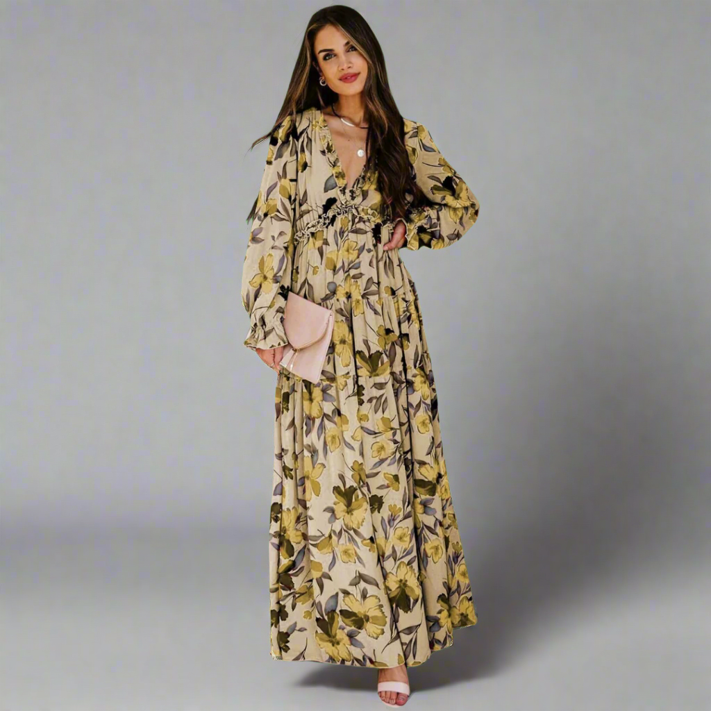 Winelisa | Elegantes Kleid mit Langen Ärmeln