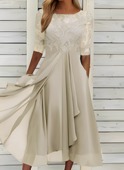 Lena – Midikleid für Damen – Komfortabel und modisch – Beige