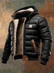 Kevin | Schwarze Herrenjacke gefüttert komfortabel & stylisch – Schwarz