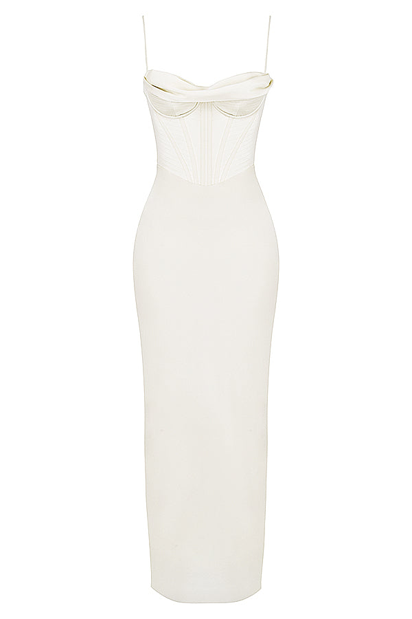 Naomi - Glamouröses Korsett Maxi Kleid Abend