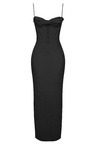 Naomi - Glamouröses Korsett Maxi Kleid Abend