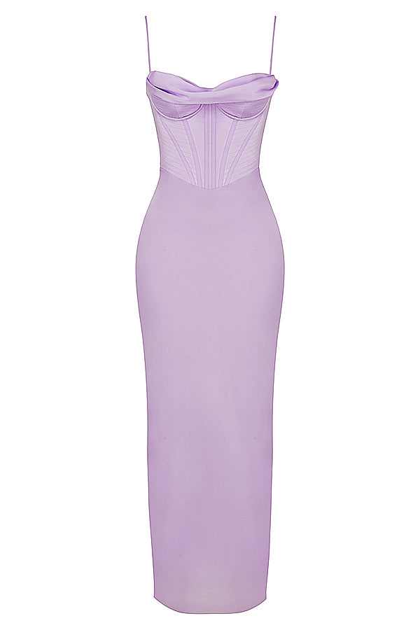 Naomi - Glamouröses Korsett Maxi Kleid Abend