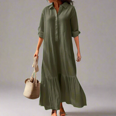 Athelia | Elegantes Frühlings-Hemdkleid aus leichtem Premiumstoff