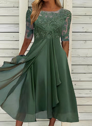 Lena – Midikleid für Damen – Komfortabel und modisch – Grün