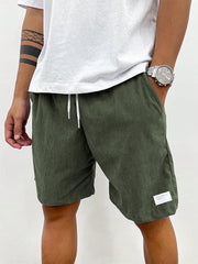 Bettina | Herren Sommer Lässige Shorts Mit Kordelzug – Grün