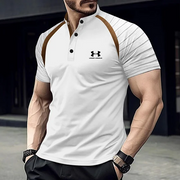 2025 Kurzarm-Sportshirt für Herren – Weiß