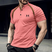 2025 Kurzarm-Sportshirt für Herren – Rosa