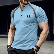 2025 Kurzarm-Sportshirt für Herren – Blau