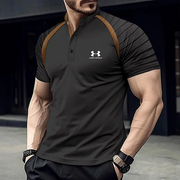 2025 Kurzarm-Sportshirt für Herren – Grau