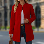 Endellion - Figurnah geschnittener Blazer – Rot