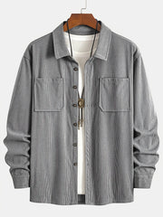 Halewick - Hochwertige Utility-Hemdjacke – Grau