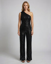 Moderner Pailletten Jumpsuit Damen Avellé – S