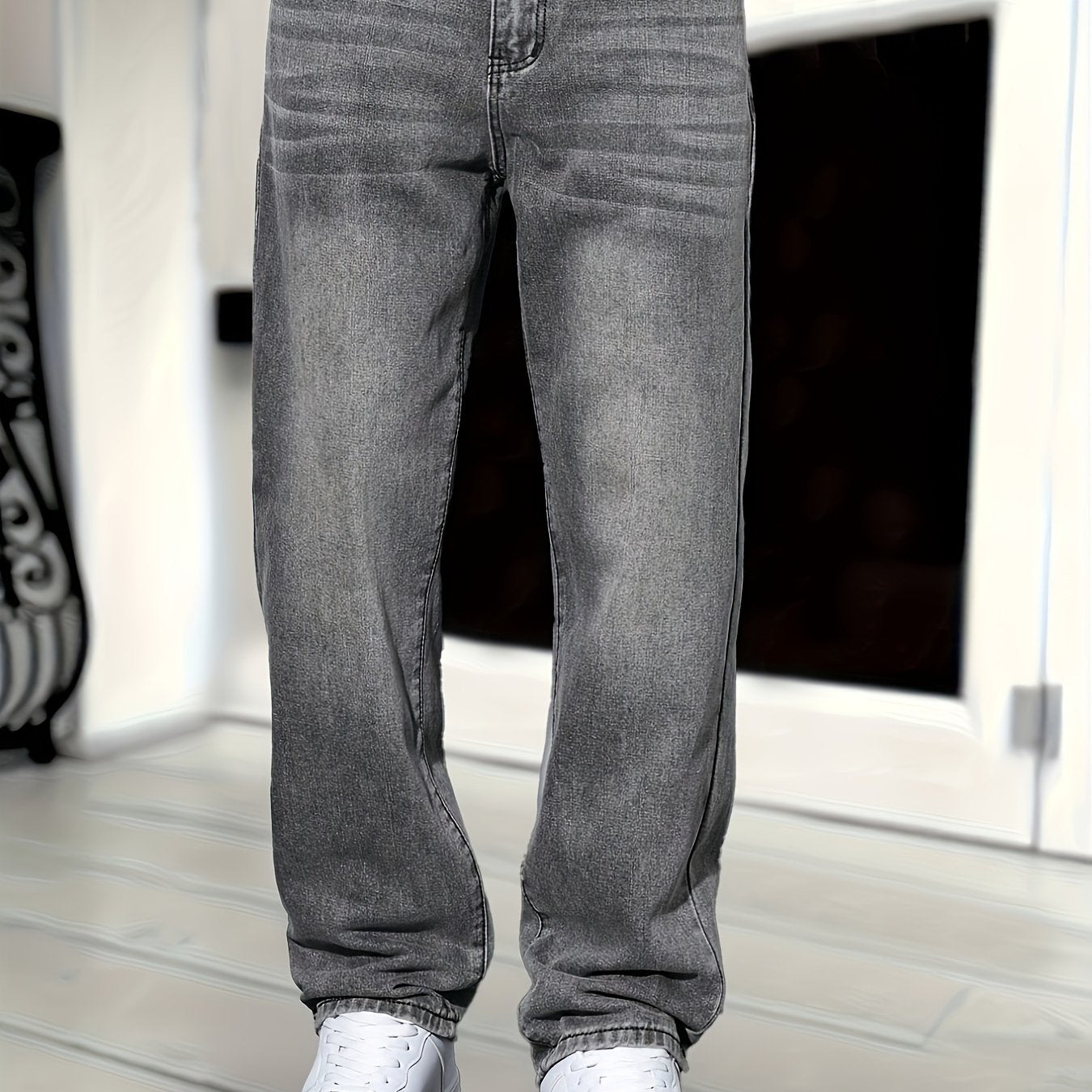 Baggy Straight-Leg Denim-Jeans für Herren