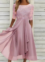 Lena – Midikleid für Damen – Komfortabel und modisch – Rosa