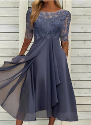 Lena – Midikleid für Damen – Komfortabel und modisch – Lila
