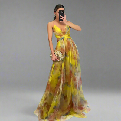 Prysentha | Maxikleid mit fließender Eleganz