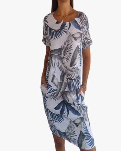 Damen T-Shirt Kleid | Lockeres Sommerkleid mit Print