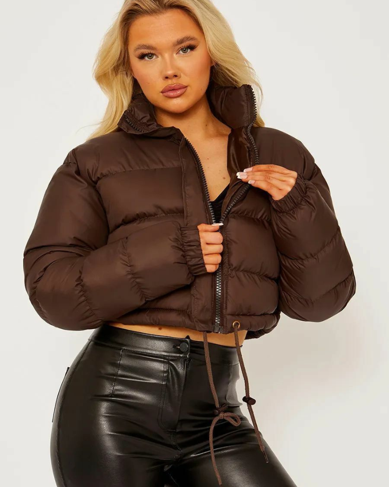 Damen Übergangsjacke Kurz Jacke | Mit Kapuze Wintertauglich