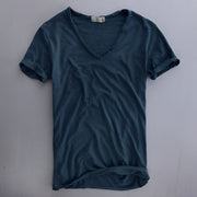 Lemuel - Komfortables Sommer-T-Shirt für Herren – Marineblau