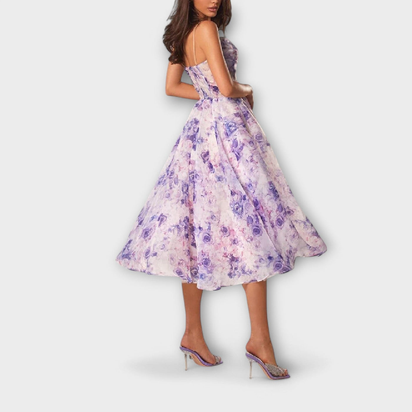 Elegantes Chiffon Midikleid