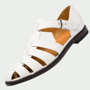 Premium-Ledersandalen für Herren – Weiß