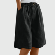 Sommerfeld | Luftige Shorts mit elastischem Bund (1 kaufen, 1 GRATIS dazu) – Schwarz