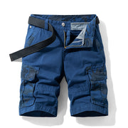 Tomas - Elegante, locker geschnittene Cargoshorts für Herren – Blau