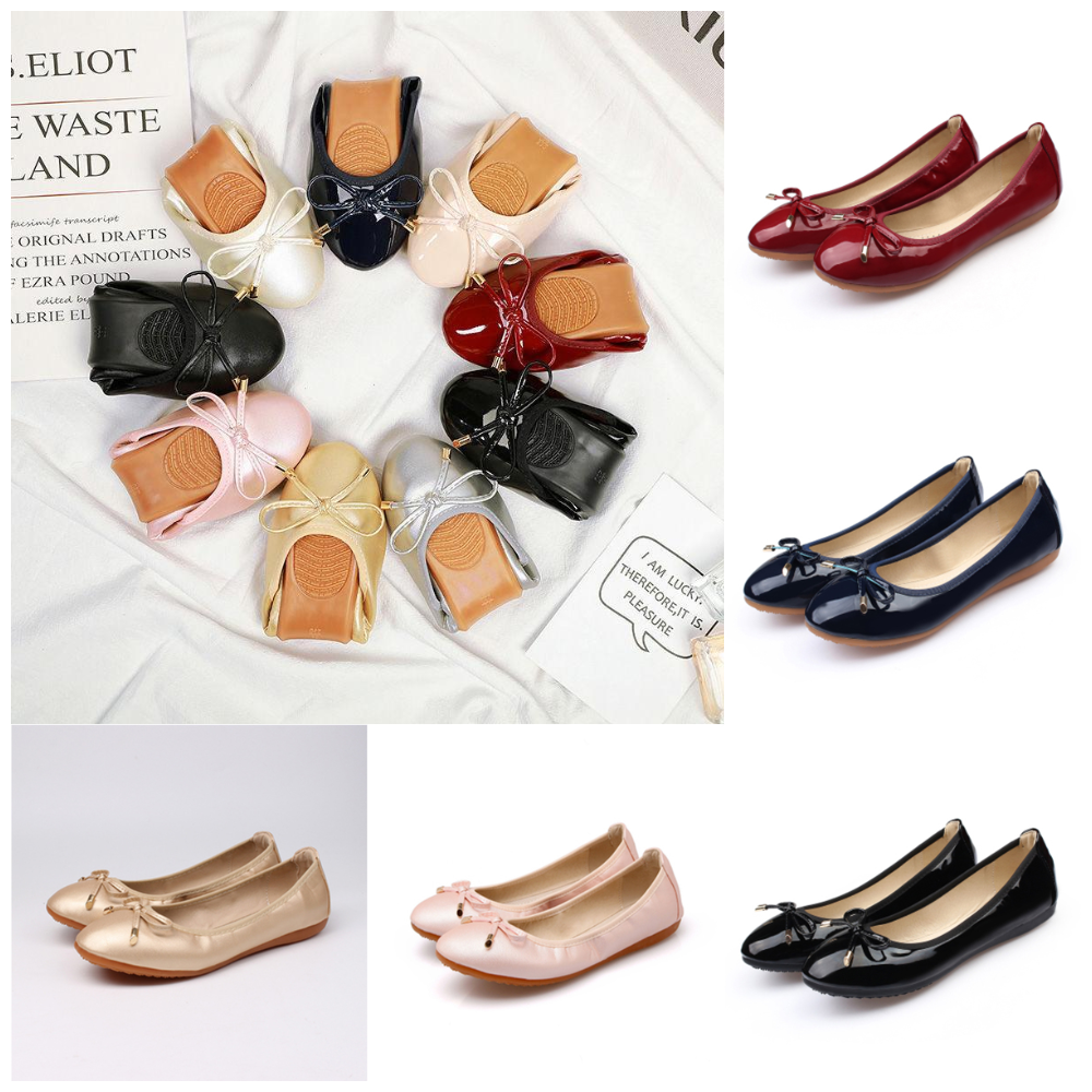 Melyssa - flache Damenschuhe mit Schleife