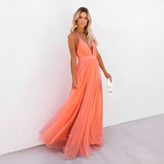 Savannah - Stilvolles und elegantes Kleid – Orange