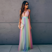 Zekera - Elegantes und Modisches Kleid – Blau / Rosa