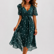 Luella - Legeres Midikleid mit V-Ausschnitt – Grün