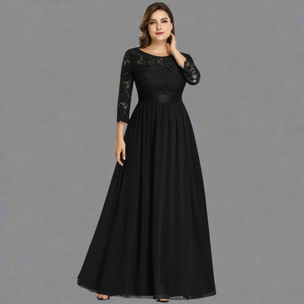 Anneliese | Premium Kleid mit Spitze für elegante Kurven