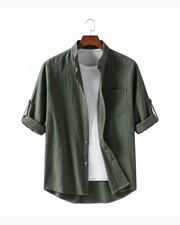 Moritz | Herren Button-Up Shirt Oliver in stilvoller Ausführung – Grün