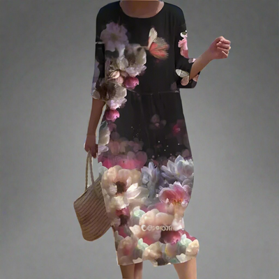 Gudula | Luftiges Maxikleid mit Blumenprint