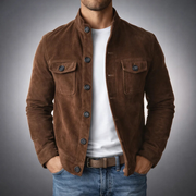 Finn | Modernes Overshirt Herren Chic – Dunkelbraun