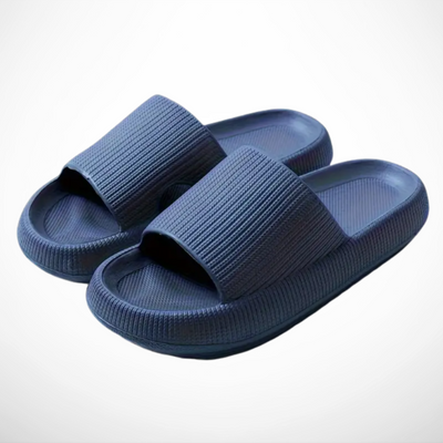 Slide-Sandale mit Strukturband | Extra-Sohle | Bequem & Modern