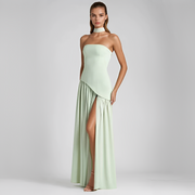 Zadie - Elegantes Tube-Top-Kleid – Grün