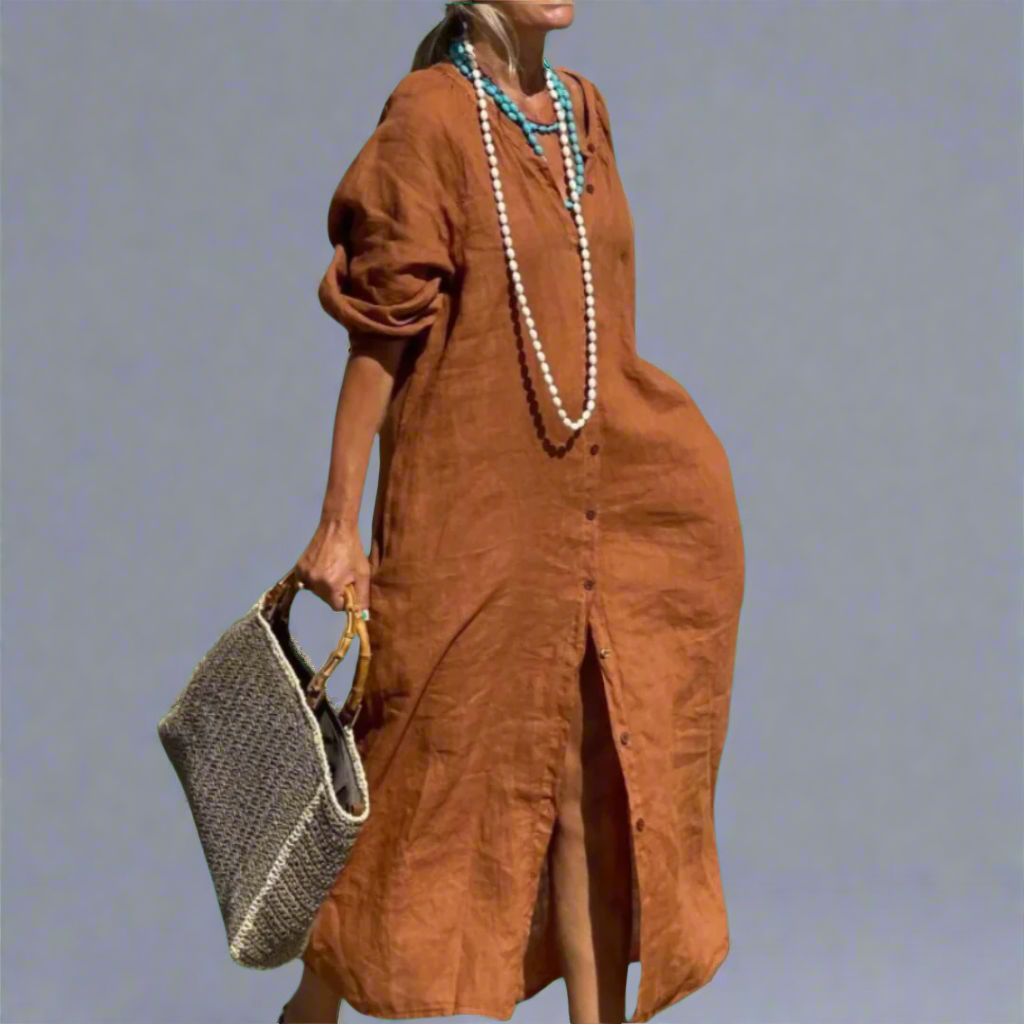 Jennika | Elegantes Kleid mit Knöpfen