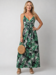 Maravelle | Ärmelloses Midikleid mit Blumenprint – Mehrfarbig
