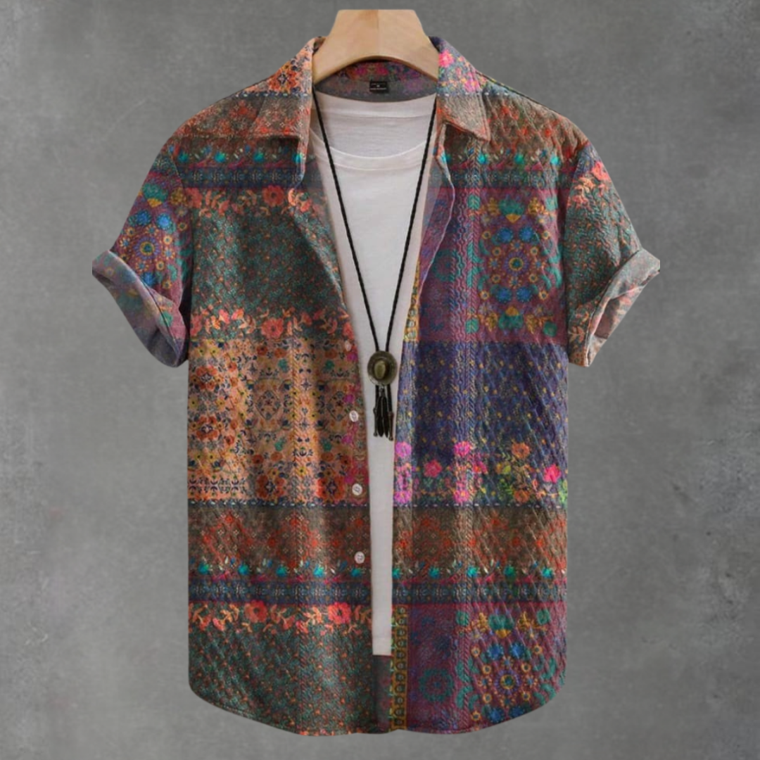 Dustin Casual Vintage-Jacquard-Hemd