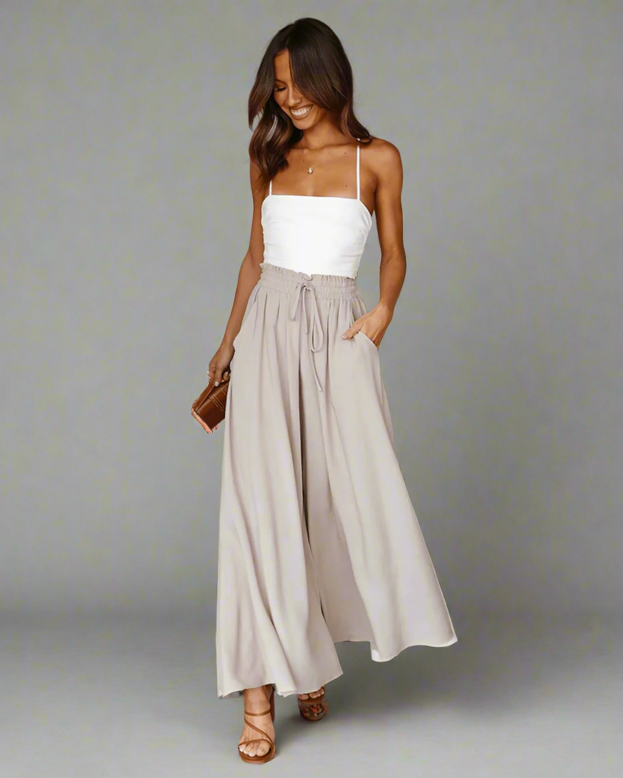 Leichte Damen Sommerhose mit hoher Taille – Mira