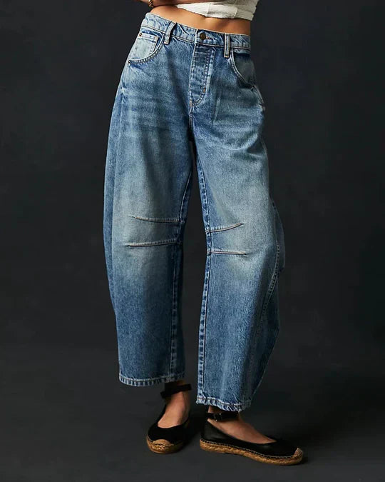 Mid-Rise | Tonnenjeans für Frauen
