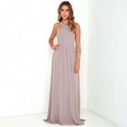 Suzanne - Elegantes Maxikleid mit überkreuztem Ausschnitt – Khaki