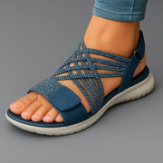 Serafina - Stützende Riemchensandalen – Blau