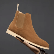 Hohe Herrenstiefel aus Wildleder – Hellbraun