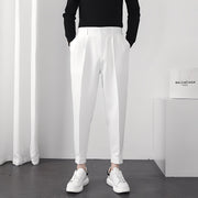 Micheal - Modische, bequeme, locker sitzende Herren-Hose – Weiß