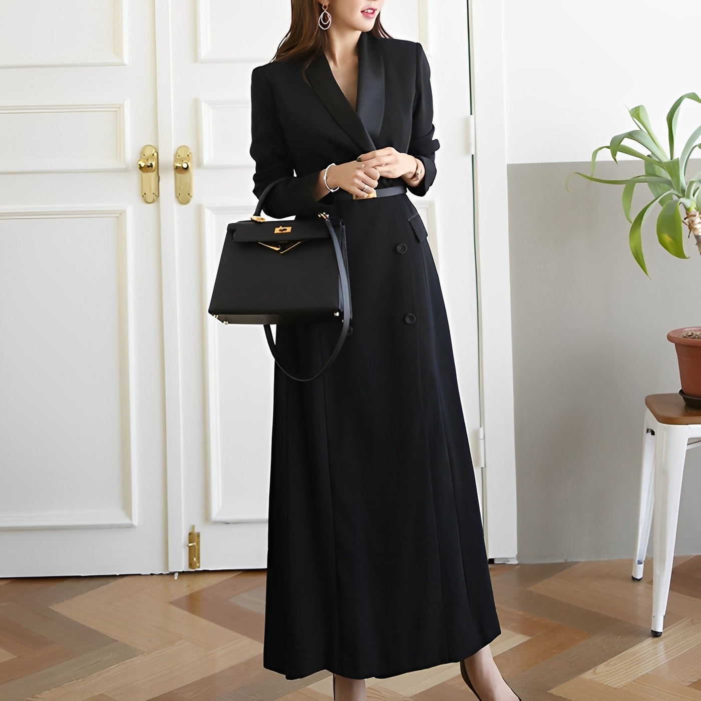 Natille - Langes Blazerkleid für Damen