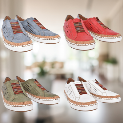 Farida - Atmungsaktive, flache Freizeitschuhe