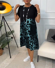 Lina | Luftiges Sommerkleid mit Rundhalsausschnitt – Blau